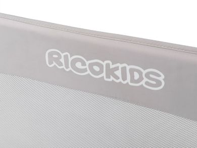Ricokids, barierka ochronna do łóżka, szara, 180-42-35 cm