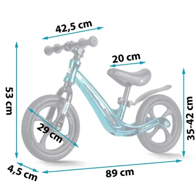 Ricokids, Funnu, rowerek biegowy dla dzieci, niebieski