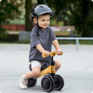 Ricokids, rowerek biegowy dla dzieci, trójkołowy, żółty