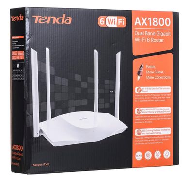Router Tenda Rx3 Dwupasmowy Gigabitowy Router Wifi6