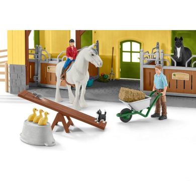 Schleich, Farm World, Końska stajnia, zestaw, 42485