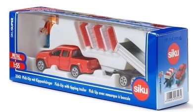 Siku, Pick-up z przyczepą, model pojazdu, 3543