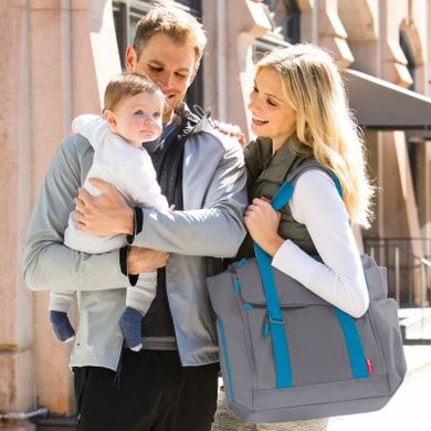 Skip Hop, Fit All-Access Graphite/Aqua, torba