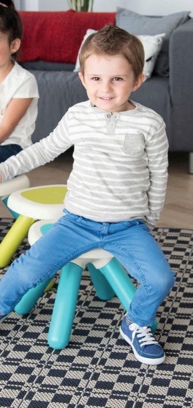 Smoby, krzesełko, stolik, 2w1, turkusowy