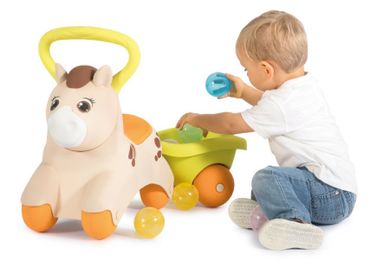 Smoby, Pierwszy jeździk, kucyk z przyczepką