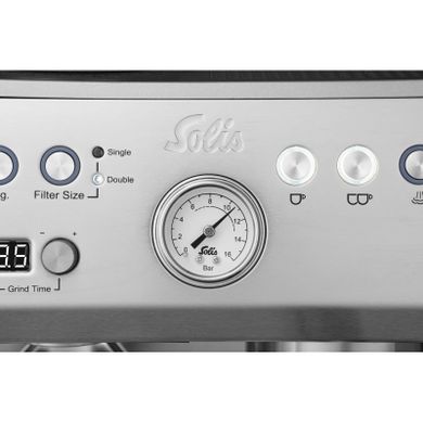 Solis, ekspres kolbowy, Grind & Infuse Perfetta, stalowy