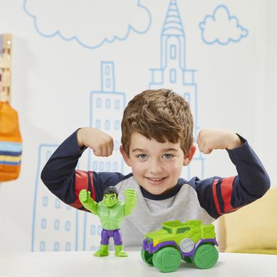 Spidey i super-kumple, figurka Hulk i pojazd