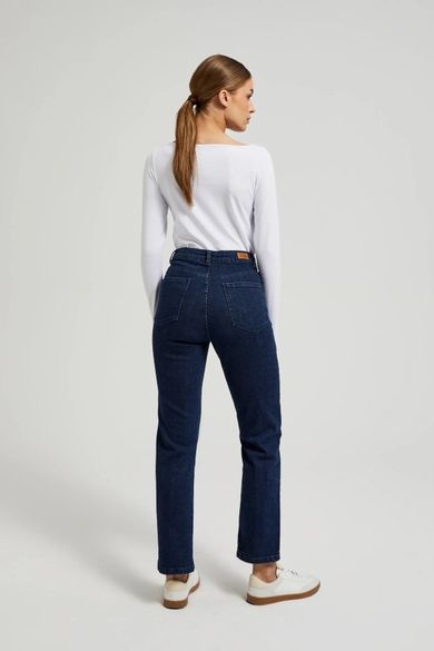 Spodnie jeansowe damskie, granatowe, Moodo