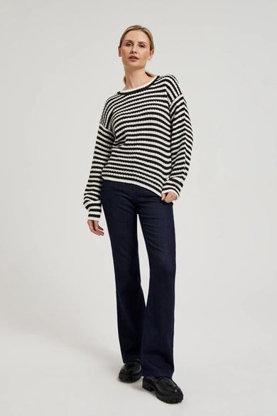 Spodnie jeansowe damskie, granatowe, Moodo
