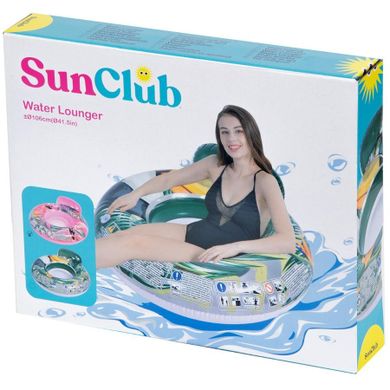 Sun Club, dmuchany fotel do pływania, zielony, 106 cm