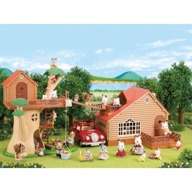 Sylvanian Families, Domki z bali i na drzewie, zestaw z figurkami, 5243