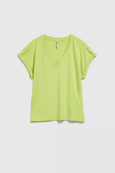 T-shirt damski, zielony, Moodo