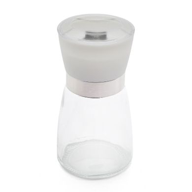 Tadar, szklany młynek ręczny do soli i pieprzu, szary, 170 ml