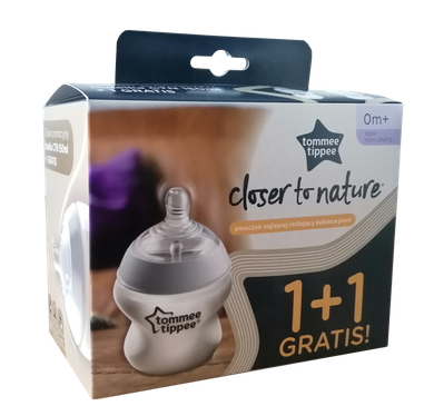 Tommee Tippee, butelka do karmienia + druga butelka gratis, 150 ml
