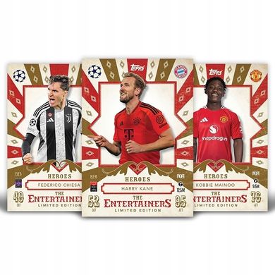 Topps, UEFA Champions League, Match Attax 2024/25, mini puszka z kartami kolekcjonerskimi