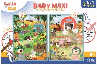 Trefl, Primo, Bobaski i Miś, Poznaj Bobaski, puzzle maxi, 2-10 elementów