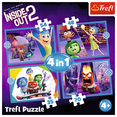 Trefl, W głowie się nie mieści 2, Emocje rządzą, puzzle 4w1, 207 elementów
