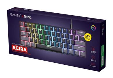 Trust, GXT 867 Acira, klawiatura mechaniczna, przewodowa