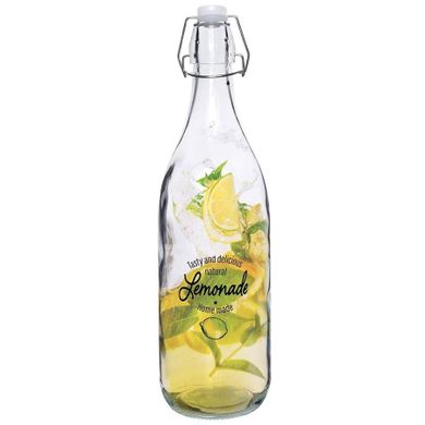 Vilde, butelka szklana na lemoniadę, z korkiem na klips, 970 ml