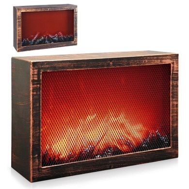Vilde, kominek elektryczny led, stojący, 31-21 cm