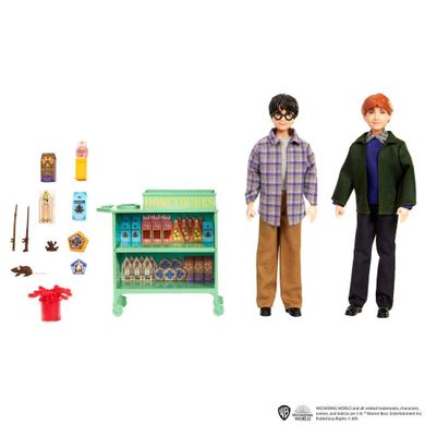 Wizarding World, Harry Potter, Harry i Ron w Ekspresie do Hogwartu, zestaw lalek
