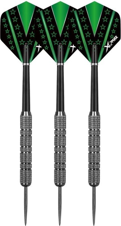 Xqmax, rzutki lotki metalowe dart, 3 szt., czarne