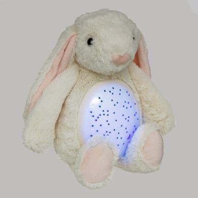 Atmosphera for kids, Króliczek, pluszowy projektor ze światłem, 34 cm
