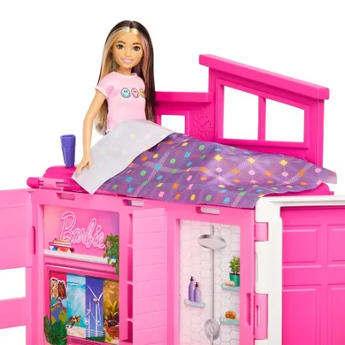 Barbie Fashionistas, przytulny domek dla lalek z akcesoriami, zestaw bez lalek