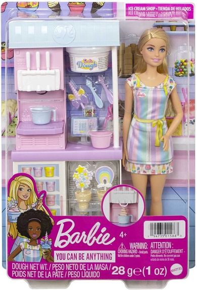 Barbie, Lodziarnia, zestaw z lalką