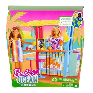 Barbie, Plażowy bar, zestaw akcesoriów bez lalki