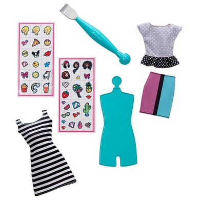 Barbie, Zrób to sama, Modne naklejki, zestaw kreatywny