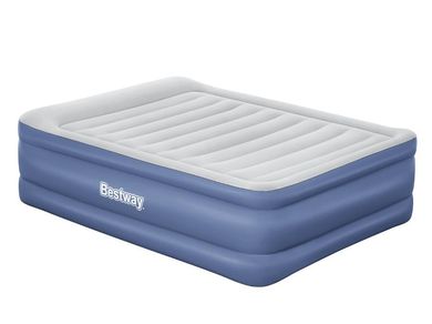 Bestway, materac dmuchany dwuosobowy z pompką elektryczną, 203xx61 cm