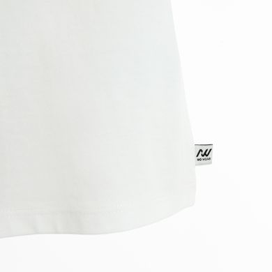 Biały t-shirt cropp z bawełny czesanej NOWEAR