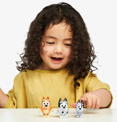 Bluey, Kuzyni, figurki, 3 szt.