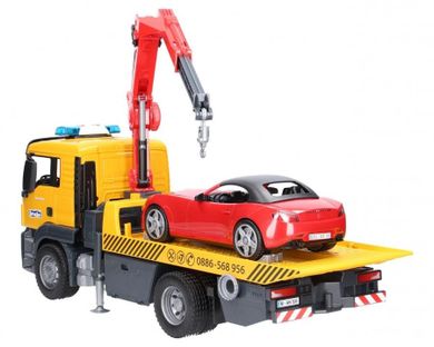 Bruder, Roadster MAN TGS, pomoc drogowa z autem