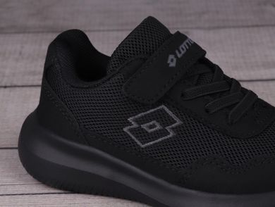 Buty sportowe dziecięce, czarne, Lotto Connect OC K