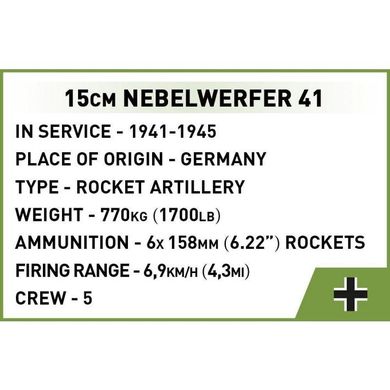 Cobi, Historical Collection WW II, Nebelwerfer 41, 1:35, klocki, 131 elementów