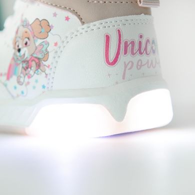 Cool Club, Buty sportowe dziewczęce, białe, świecąca podeszwa, Psi Patrol
