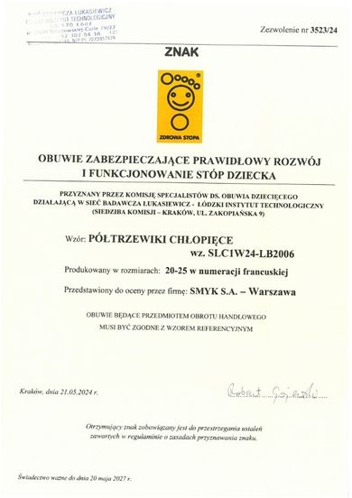 Cool Club, Kapcie chłopięce, granatowe, Zdrowa Stopa, podeszwa Barefoot, Myszka Miki