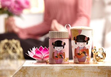 Eigenart, TeaEve, kubek z zaparzaczem, Little Geisha, Rose, 350 ml