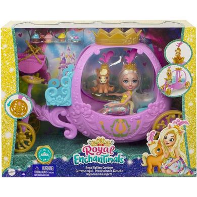 Enchantimals, Królewska karoca, zestaw z lalką i akcesoriami