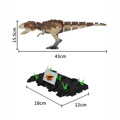 Forange, Dinozaur Tyrannosaurus, klocki konstrukcyjne, 939 elementów