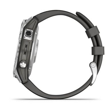 Garmin, zegarek Fenix, 7 Standard Edition, 47 Mm Silver, Graphite Band