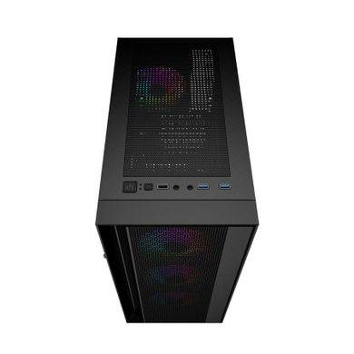 Gembird, Midi Tower Fornax 4000 ARGB, obudowa, czarna