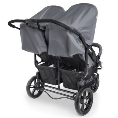 Hauck, Roadster Duo SLX, wózek bliźniaczy, grey/silver