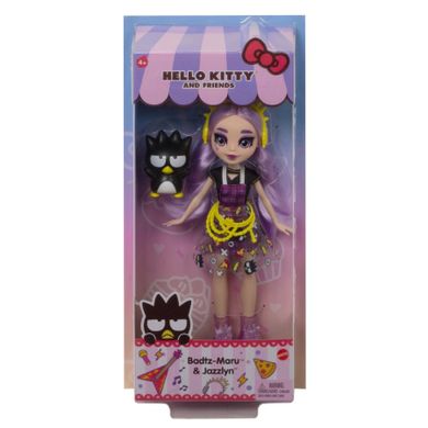 Hello Kitty, lalka podstawowa Badtz-Maru i figurka Jazzlyn, zestaw do zabawy