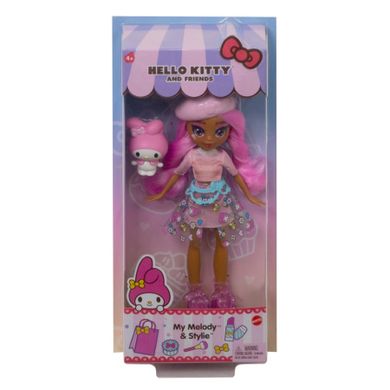 Hello Kitty, lalka podstawowa My Melody i figurka Style, zestaw do zabawy
