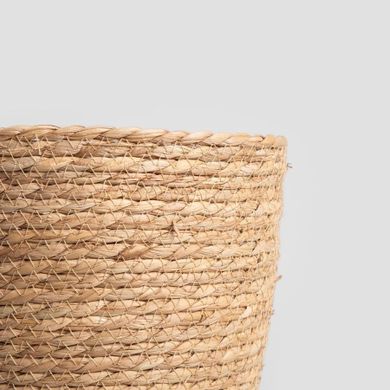 Homla, Lumbo, osłonka na doniczkę, pleciona naturalna, 27-21 cm
