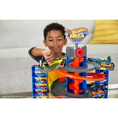 Hot Wheels, Zakręcony Megagaraż, zestaw do zabawy