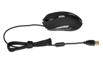 Ibox, mysz, komputerowa, Aurora, A-1 IMOGS9031, optyczna, 2400 DPI, czarna